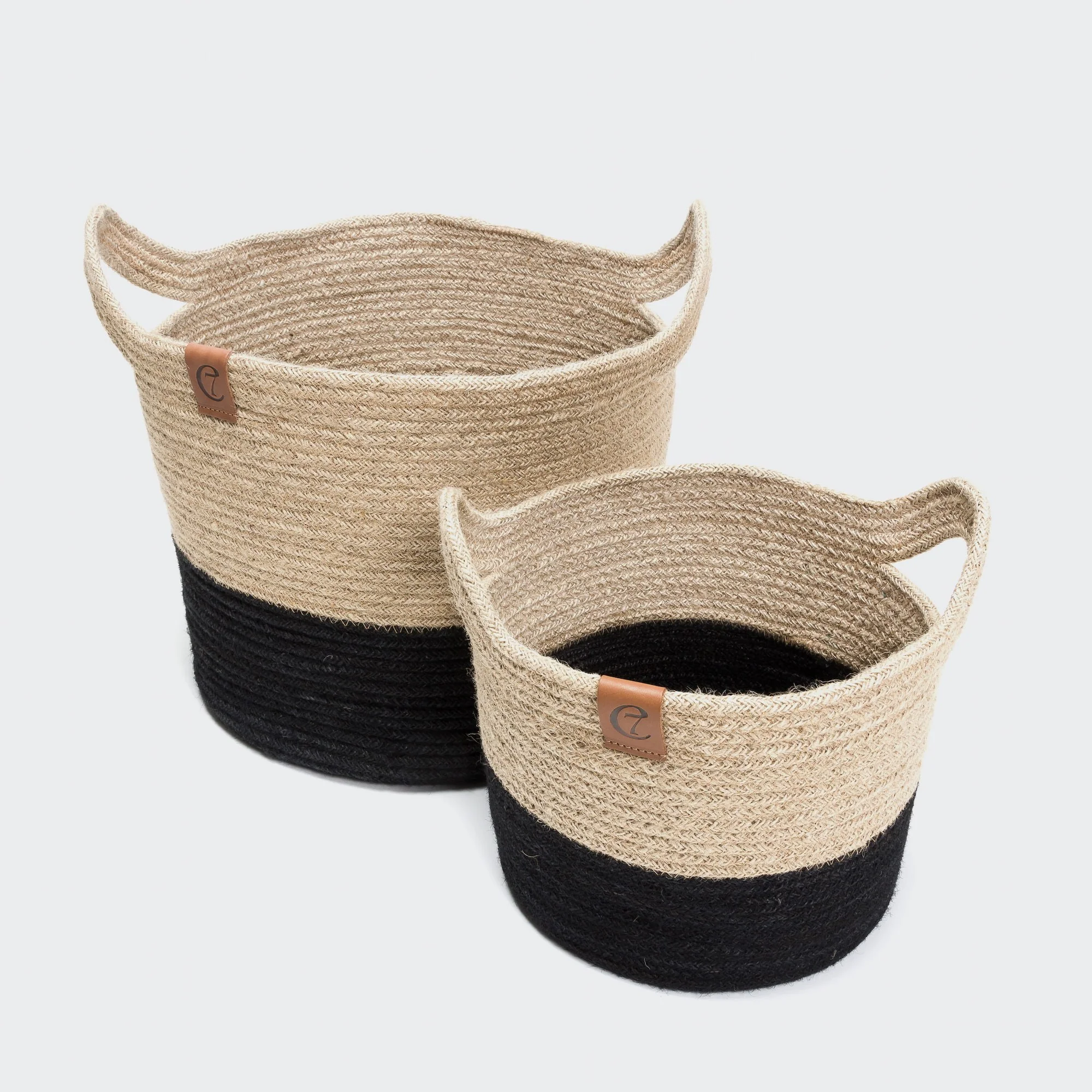Aufbewahrungskorb Jute Natural/Black - Image 2