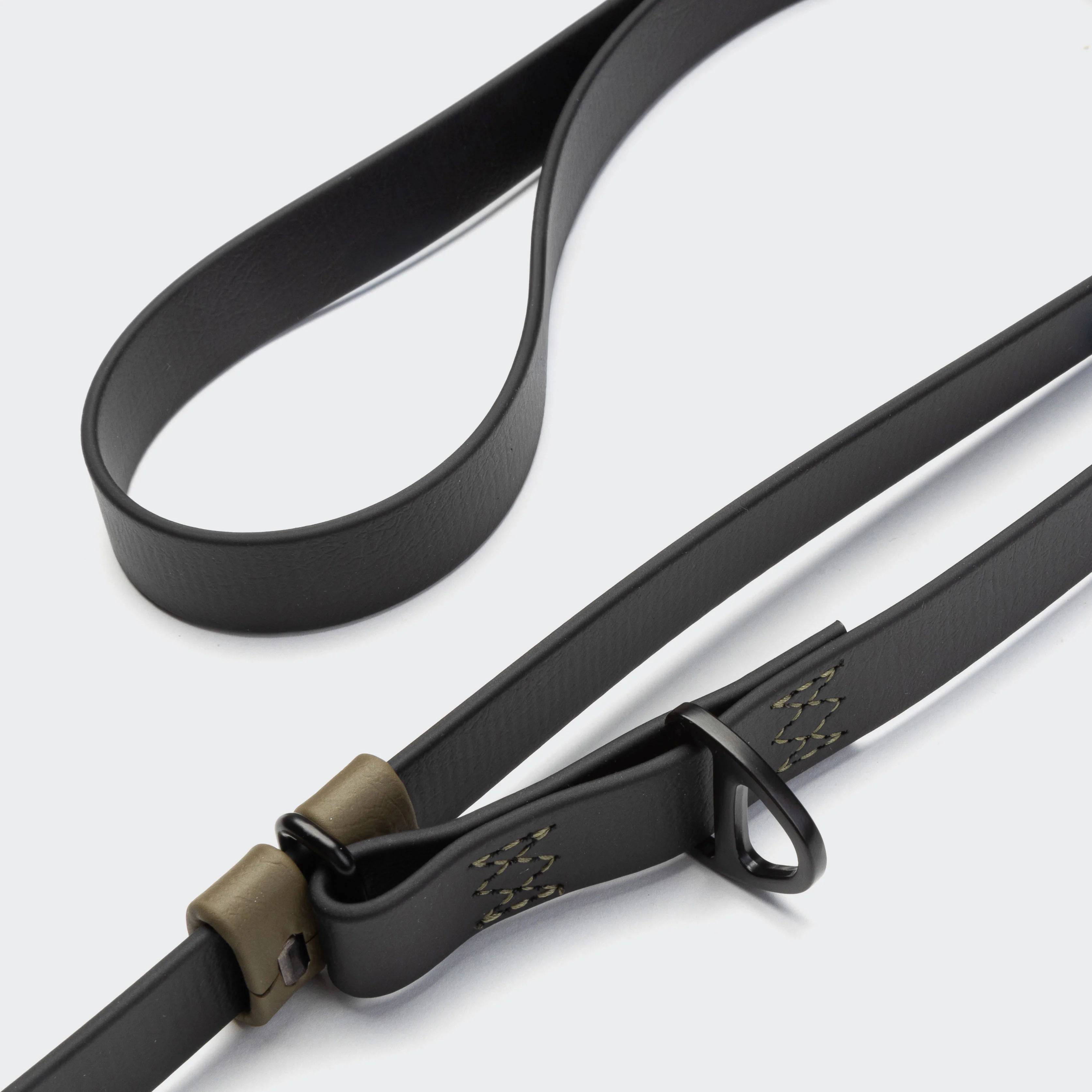 Freihandleine BioThane Ipanema Black-Olive - Image 3