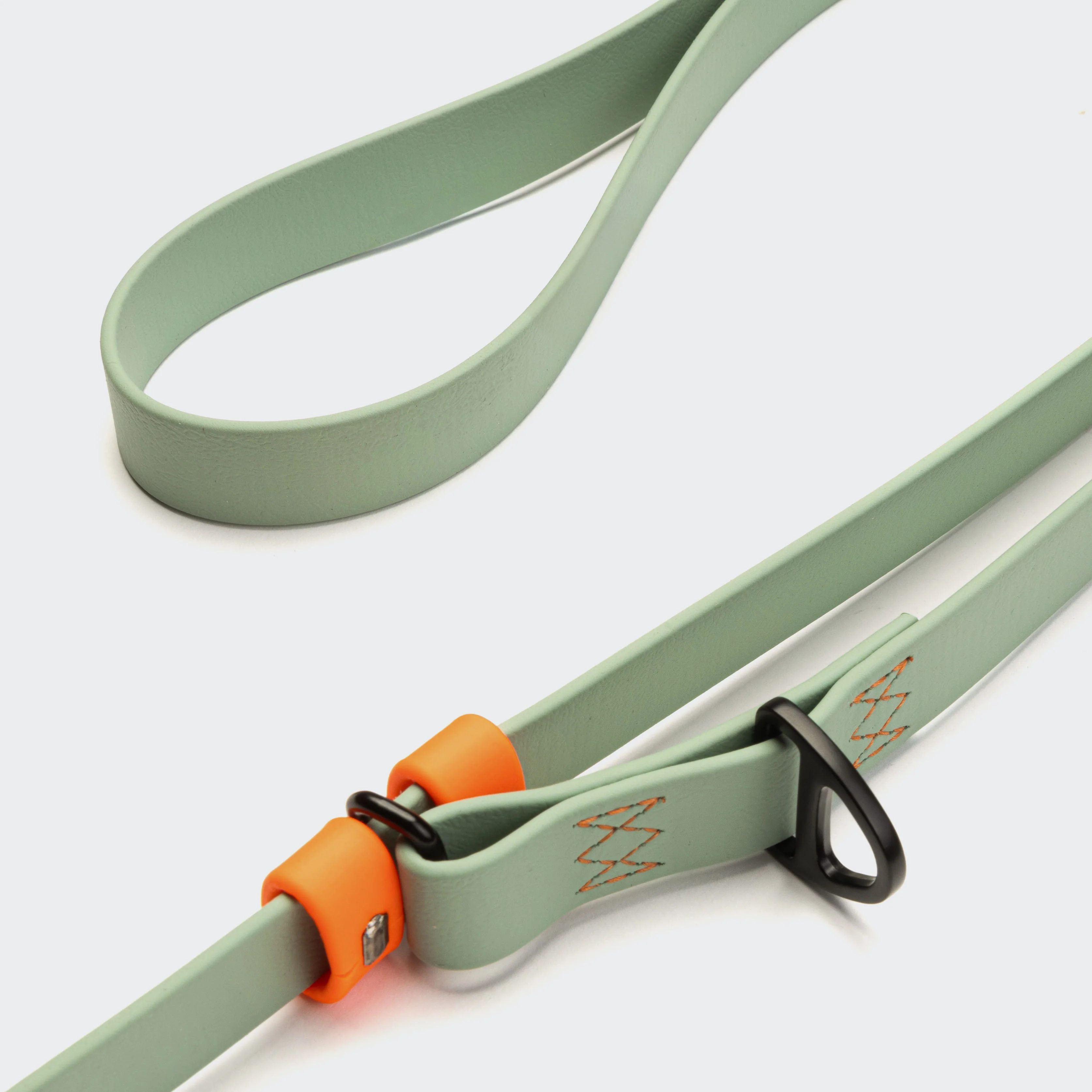Freihandleine BioThane Ipanema Mint-Neon Orange - Image 4