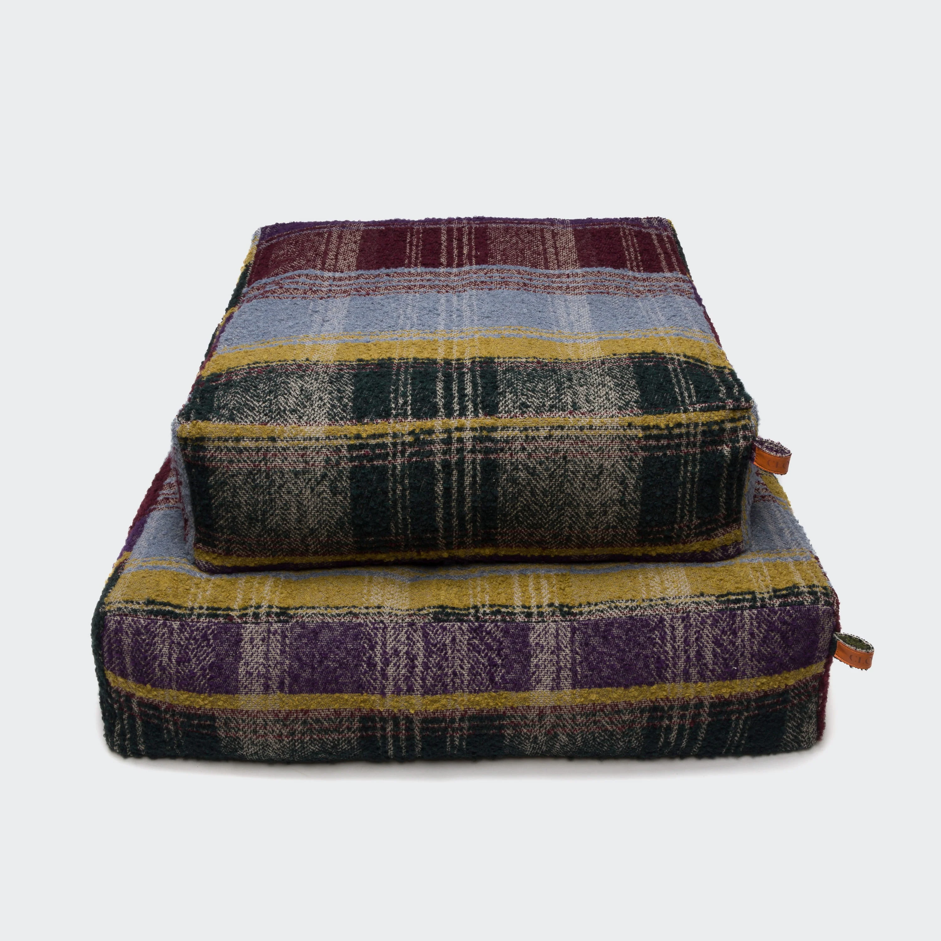 Hundebett Cube Tartan Purple - Image 5