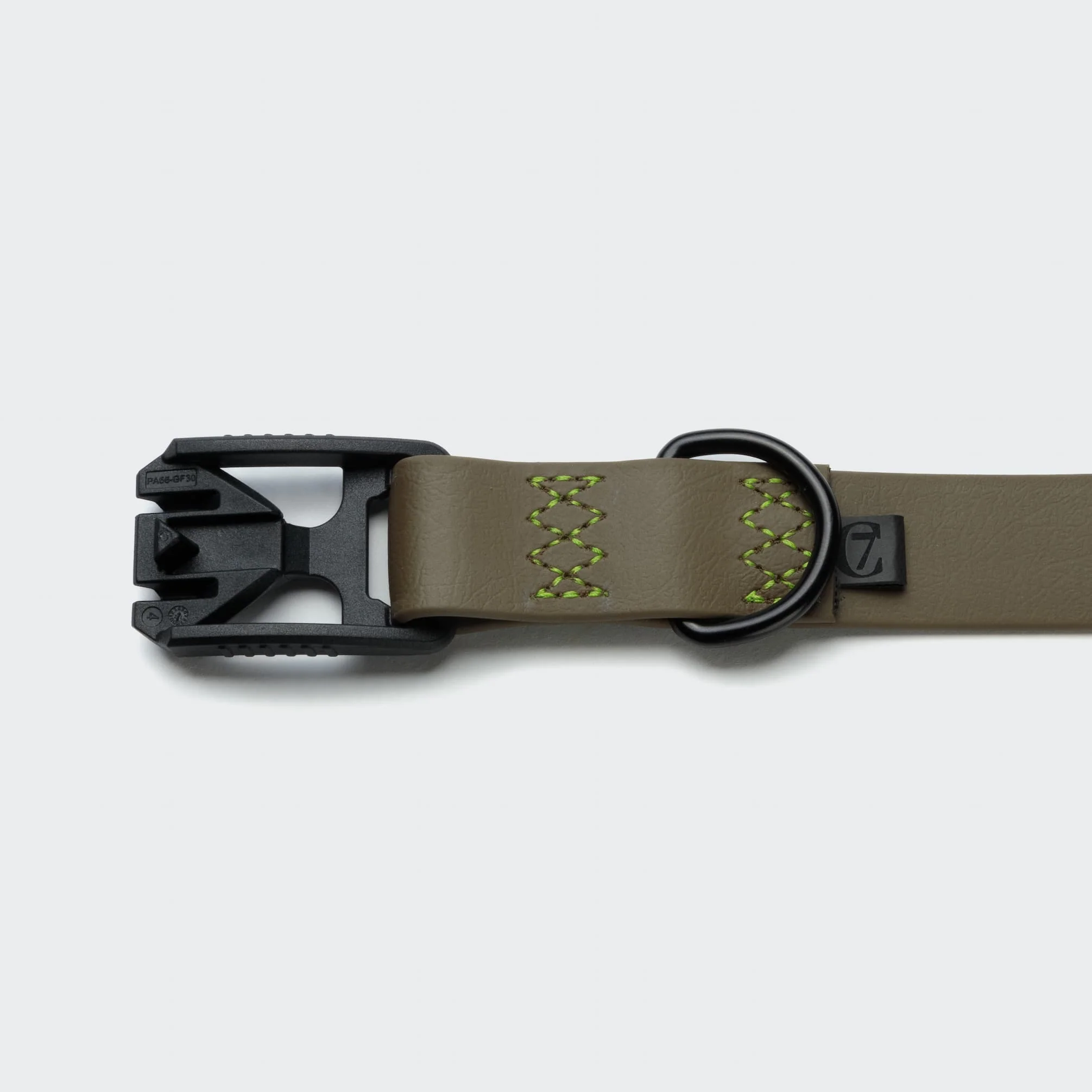 Hundehalsband BioThane Ipanema Olive-Neon Green - Image 4