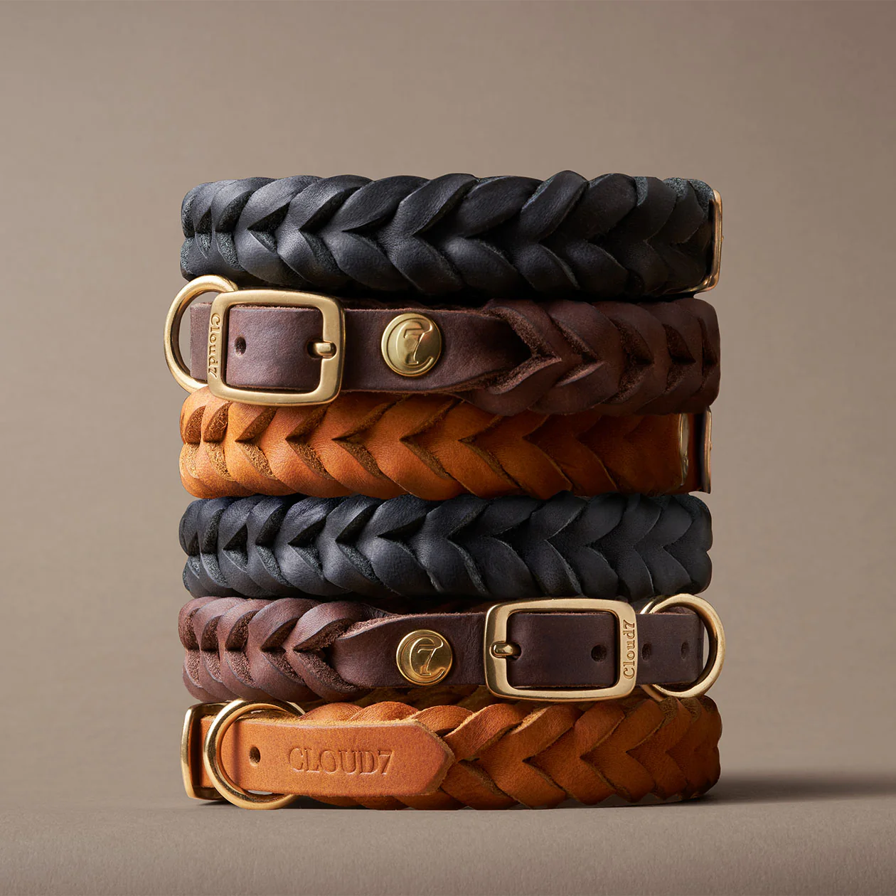 Hundehalsband Central Park Saddle Brown Gold - Image 6