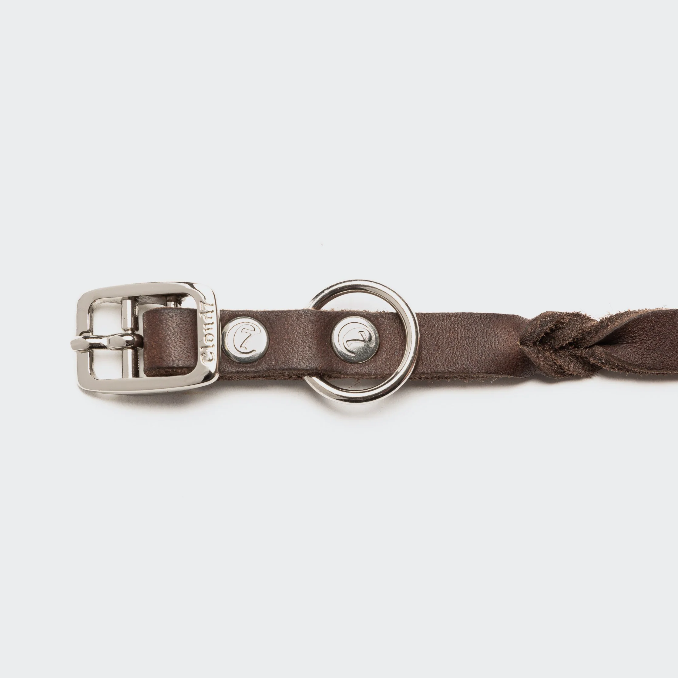 Hundehalsband Riverlino Saddle Brown Silver - Image 3