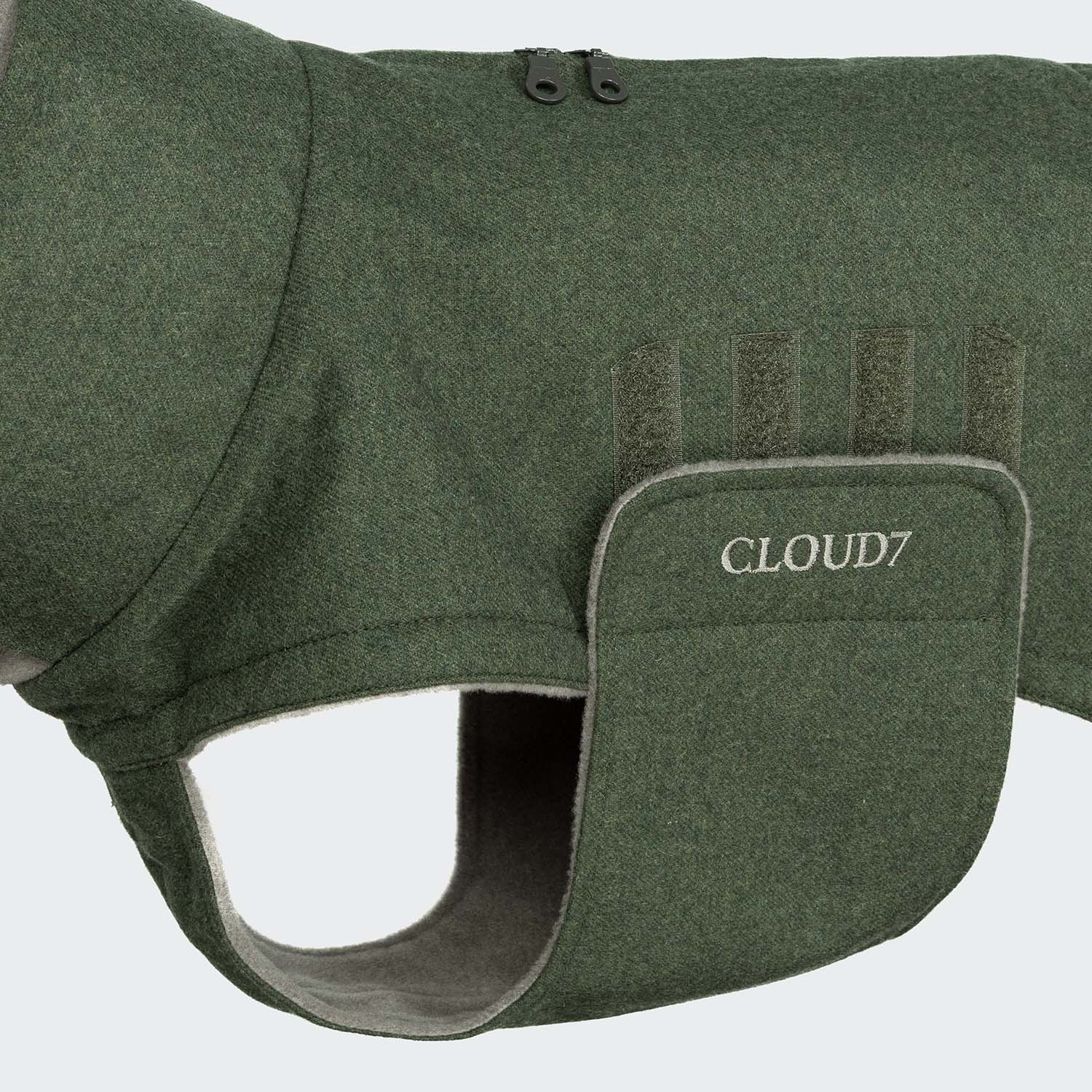 Hundemantel Brooklyn Long Flannel Fern Green - Image 4