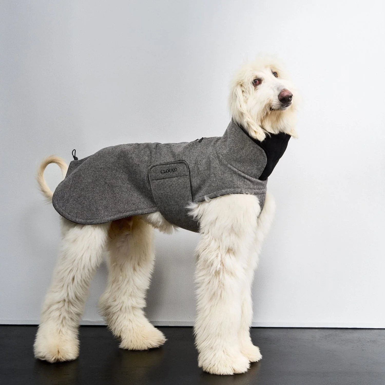 Hundemantel Brooklyn Long Tweed Black - Image 2