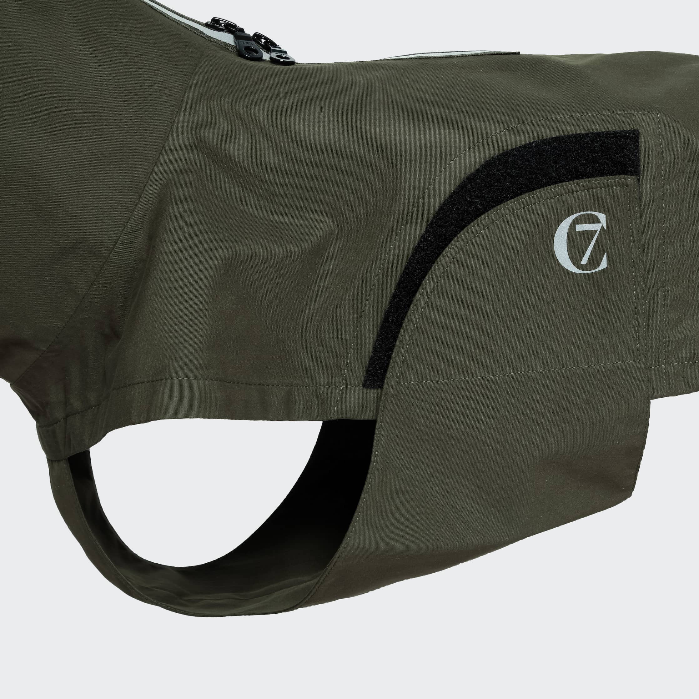 Hunderegenmantel Fr. Bulldogge Dublin Dark Olive - Image 2