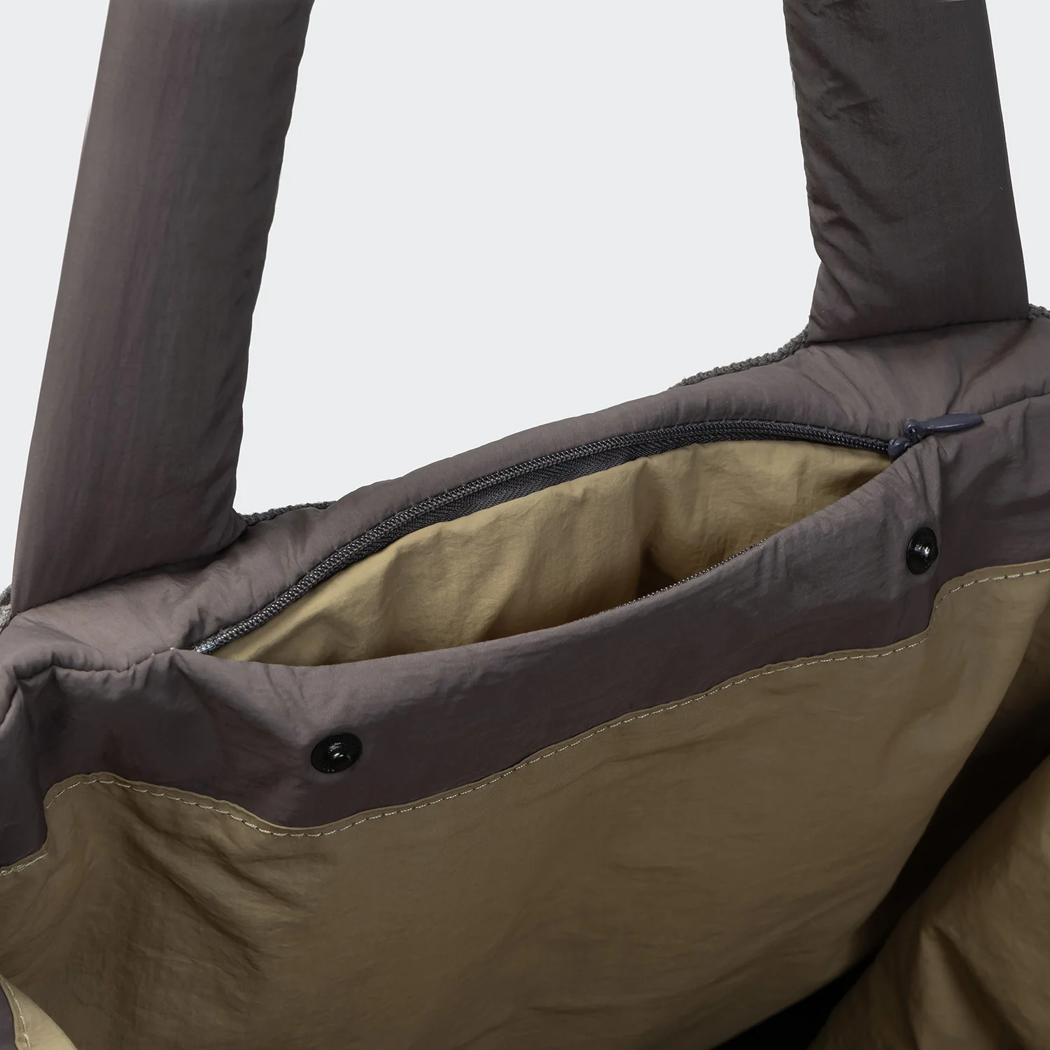 Hundereisebett & Tote Bag AKTIV Puffer Dark Grey/Khaki - Image 4