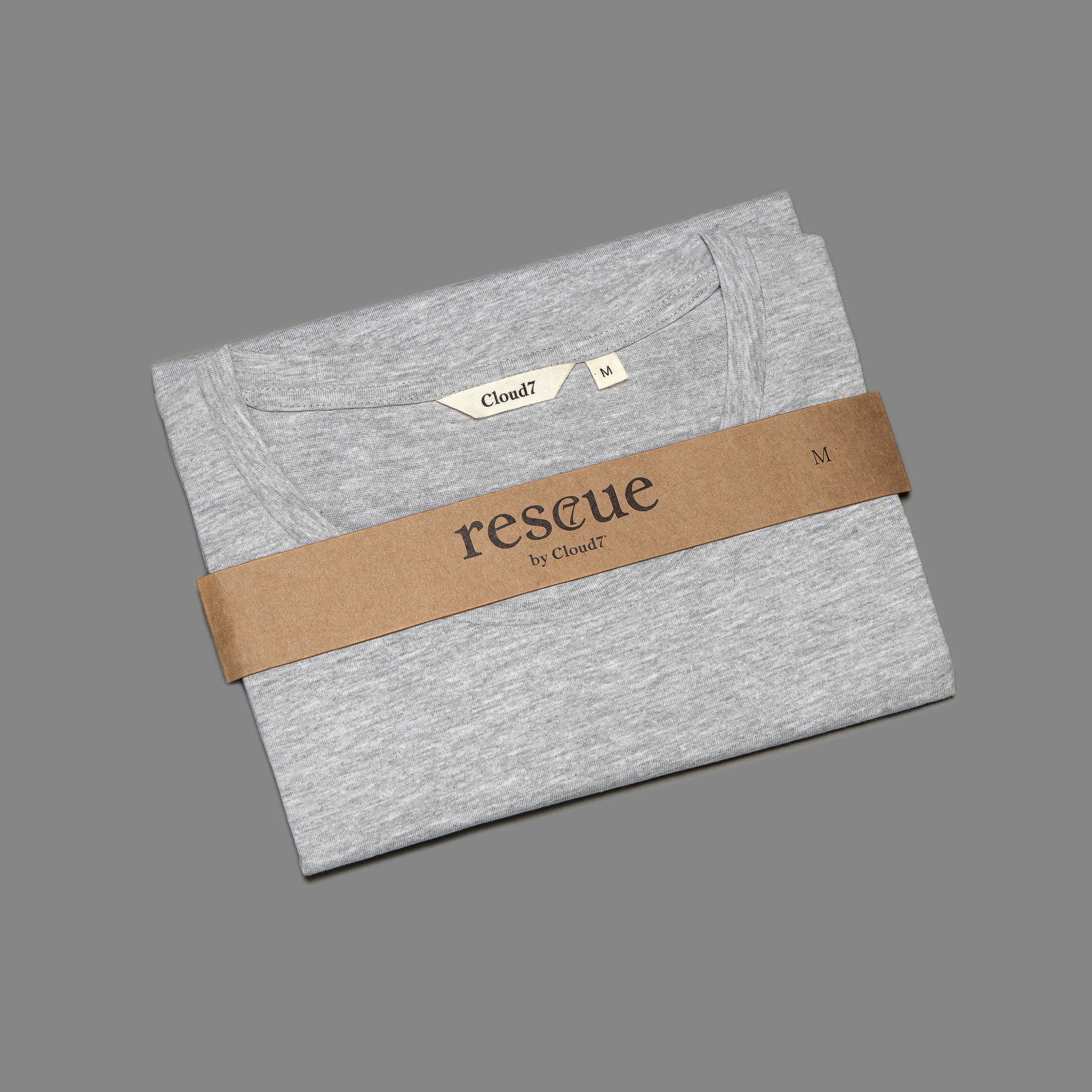 RESC7UE T-Shirt Rainbow Grey Mélange - Image 4