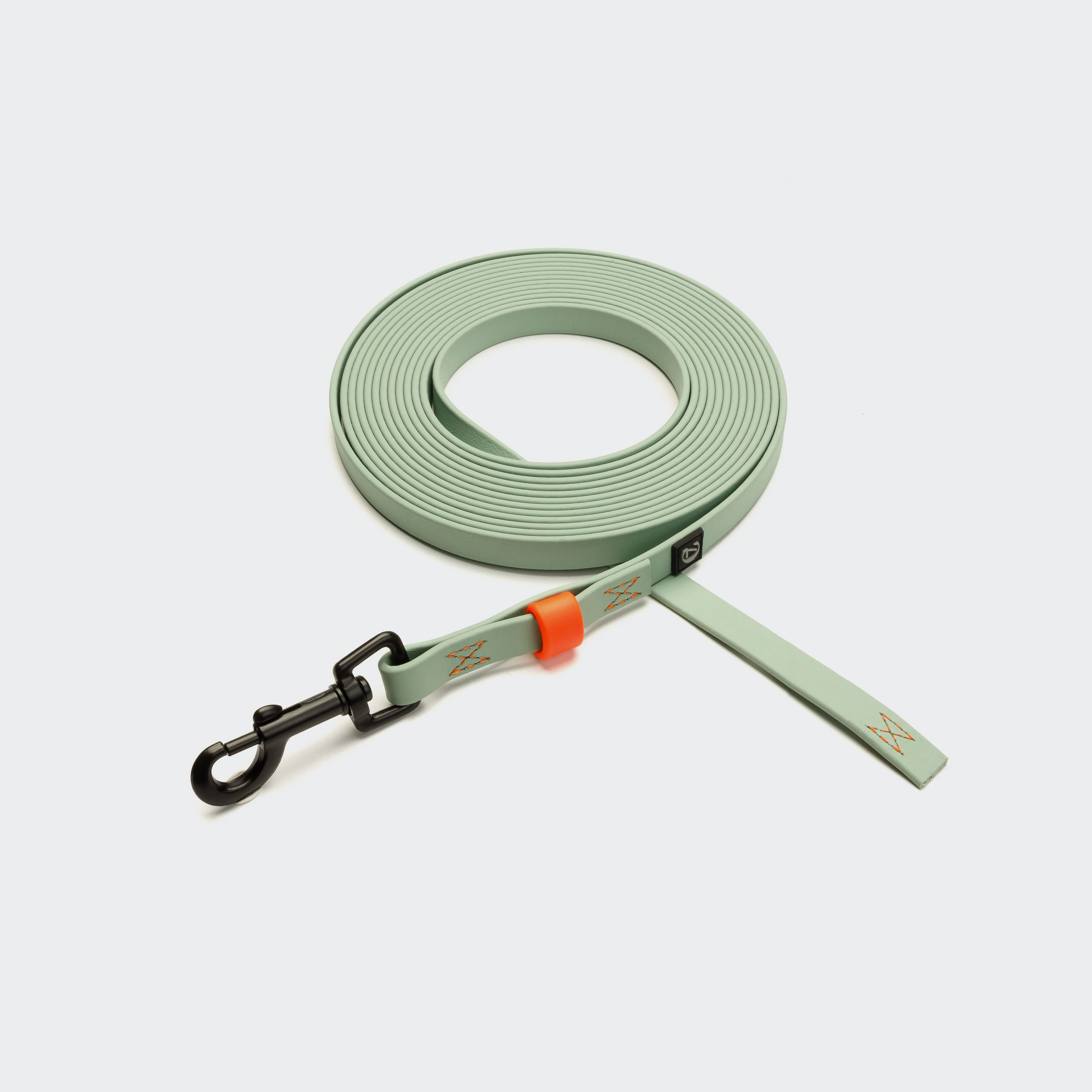 Schleppleine BioThane Ipanema Mint-Neon Orange - Image 3